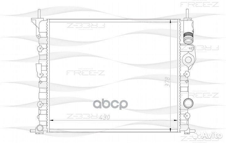 Радиатор KK0186 free-Z