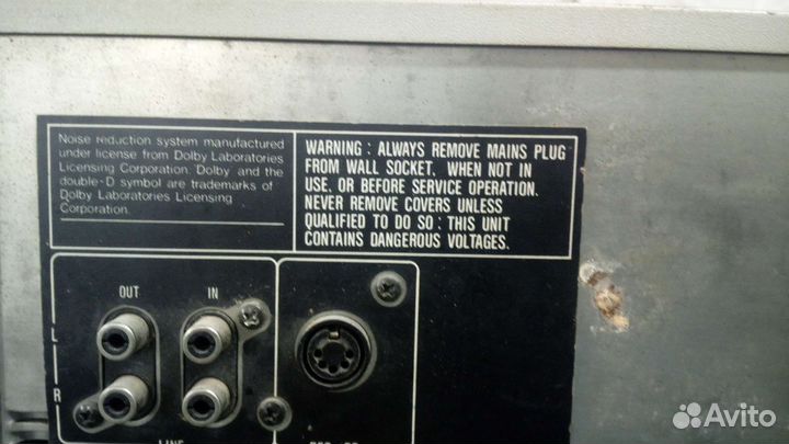 Кассетная дека sharp