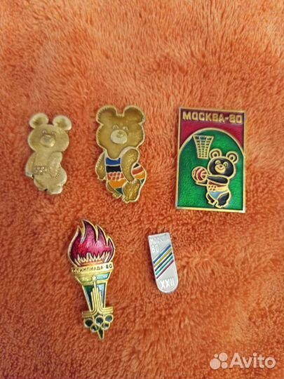 Значки СССР олимпиада 80