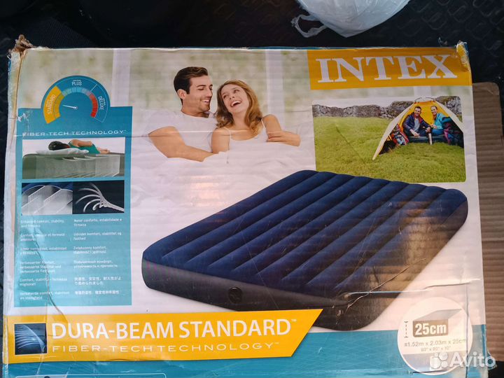 Надувной матрас 1,52м*2,03м*25см с насосом