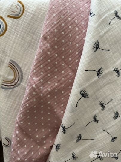 Муслиновые пеленки новые