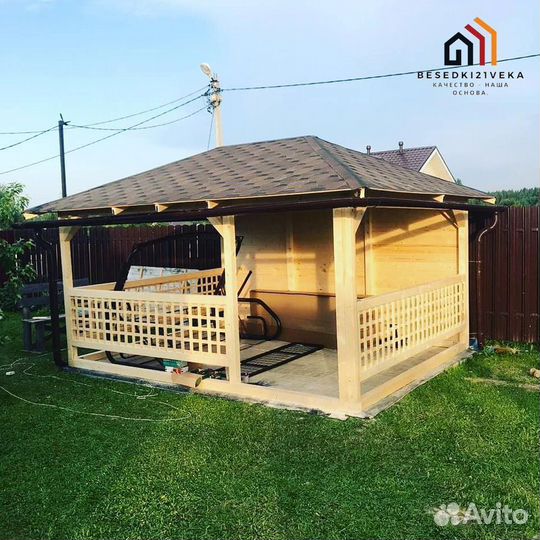 Беседка открытая 3х5