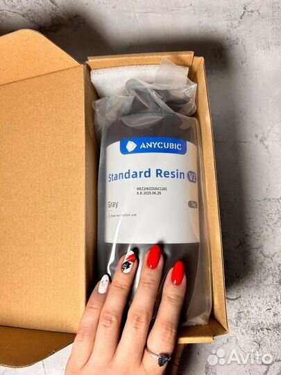 Фотополимерная смола Anycubic Standard V2 серая 1л