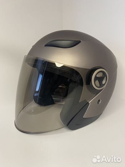 Шлем для скутера, электроскмоката серый размер М