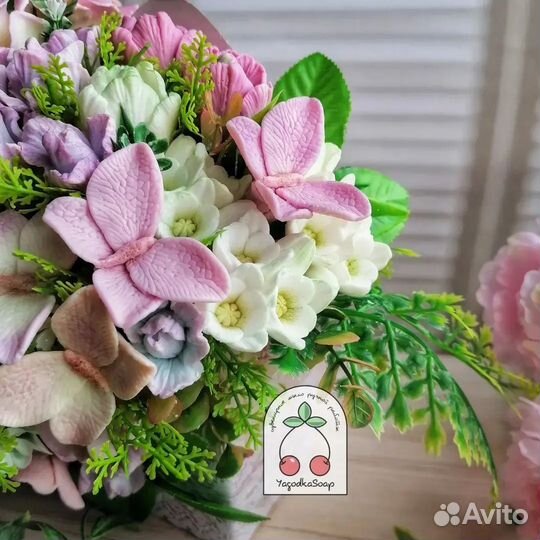 Букет цветов из мыла