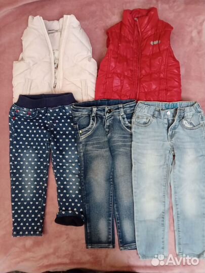 Одежда для девочки 4-5 лет пакеты(весна/лето)