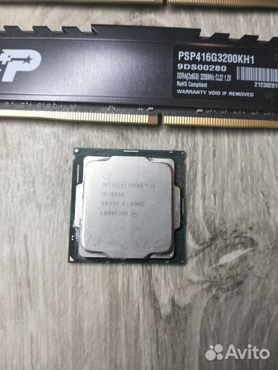 Процессор i5 8500. Материнская плата Z370 pro4