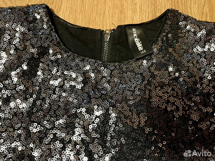 Платье acoola с пайетками на 146 см