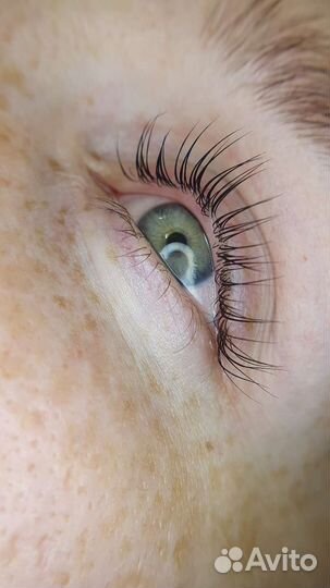 Ламинирование ресниц, оформление бровей