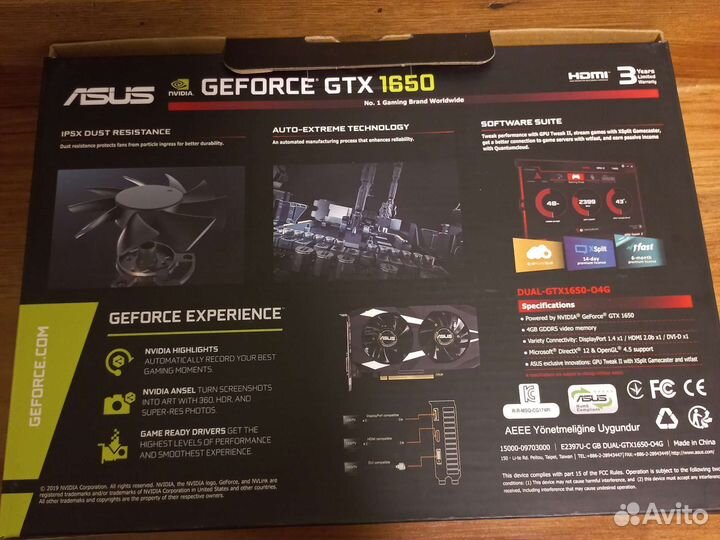 Видеокарта gtx 1650 4gb
