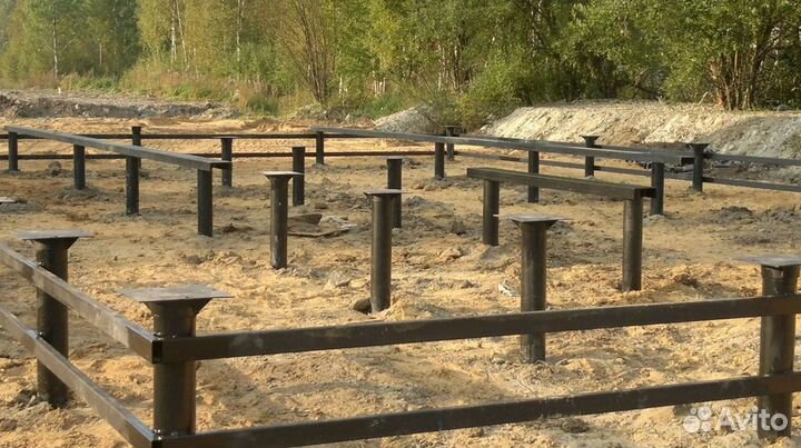 Монтаж свай