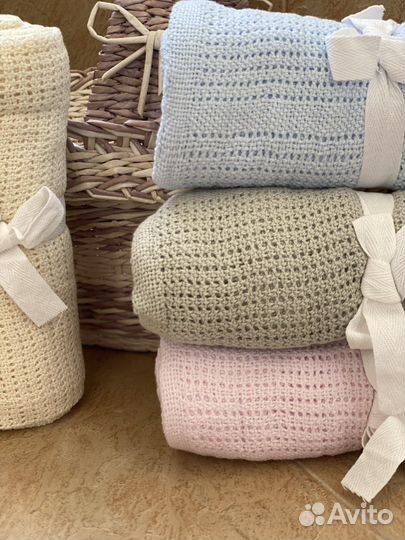 Плед детский вязаный