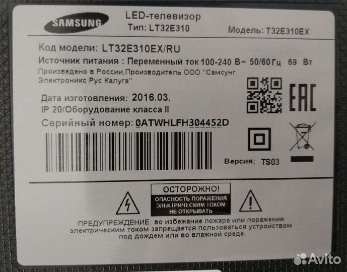 Плата, запчасти Samsung T32E310EX LT32E310