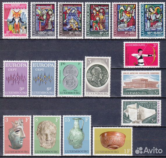 Люксембург 1972 годовой набор MNH xx