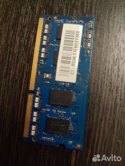 Оперативная память для ноутбука ddr3, 2 gb, 1600