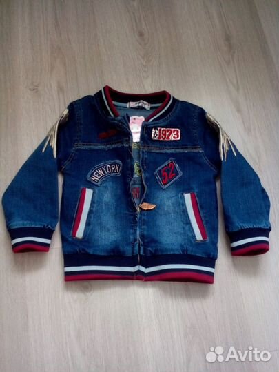 Джинсовый костюм +кофта на рост 100см.Гайва