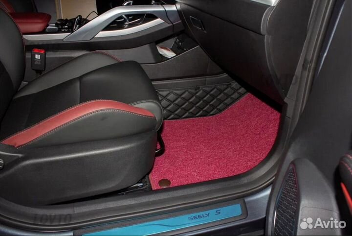 3Д (3D) коврики из экокожи geely Джили Coolray