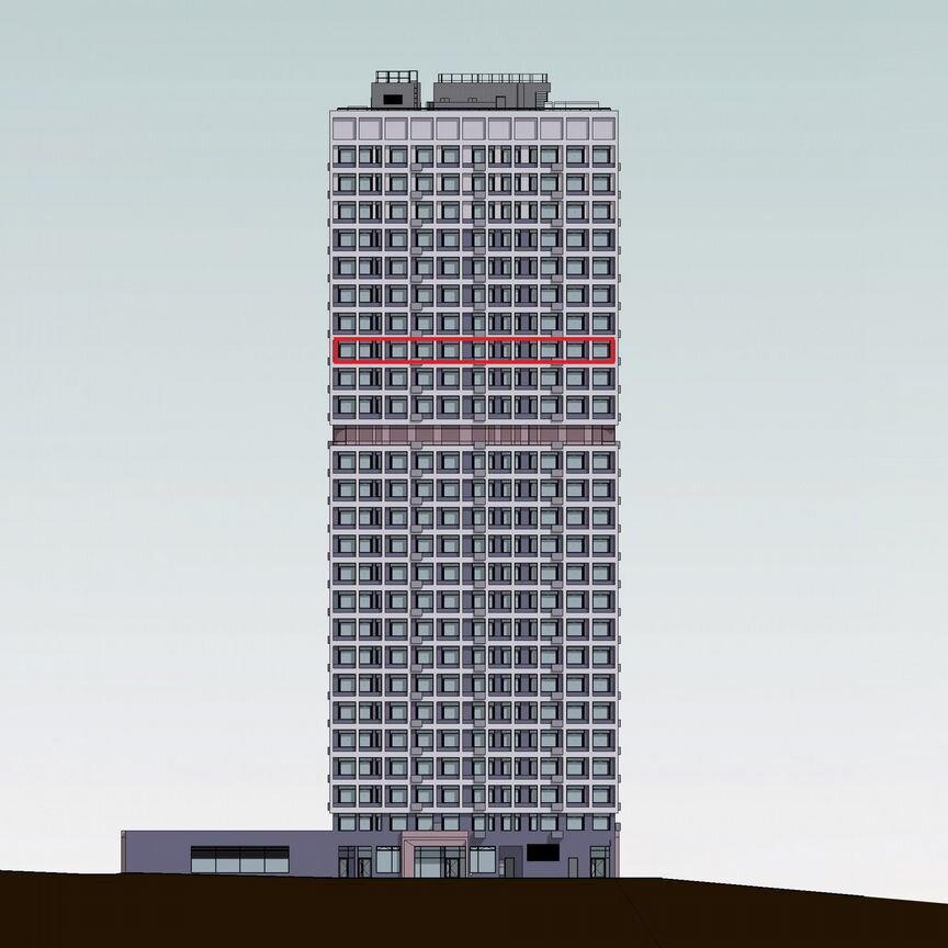 2-к. квартира, 77,7 м², 19/26 эт.