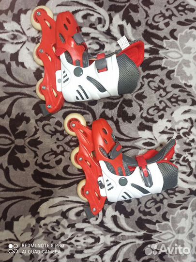 Роликовые коньки детские раздвижные