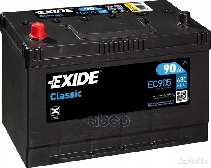 Exide EC905 classic аккумуляторная батарея 19
