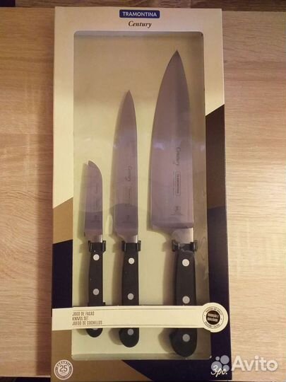 Набор из Трёх Топовых ножей Tramontina Century