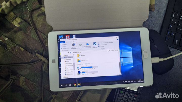 Chuwi hi8 pro + мышка, хаб, micro SD 64gb