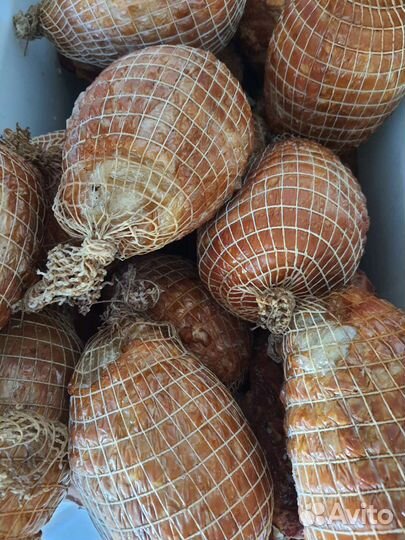 Колбаса фермерская балыковая,чесночная, кур рулет