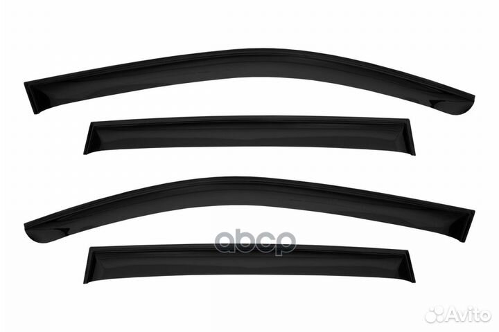 Дефлектор окон (накладной скотч 3М) 4 шт. KIA S
