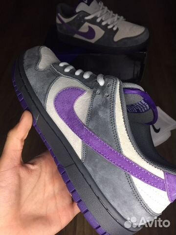 Кроссовки nike sb dunk low purple pigeon