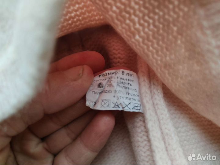 Шапка шлем для девочки 5-6лет