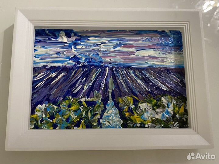 Картина лавандовое поле