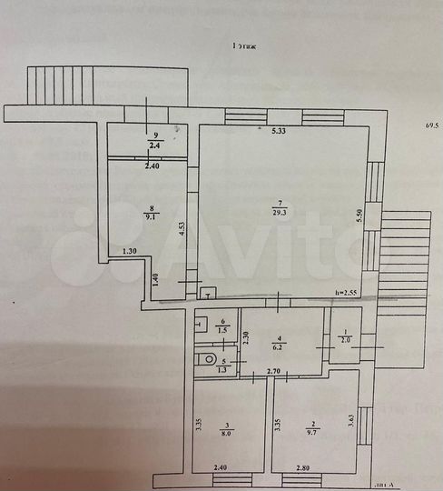 Свободного назначения, 69.5 м²