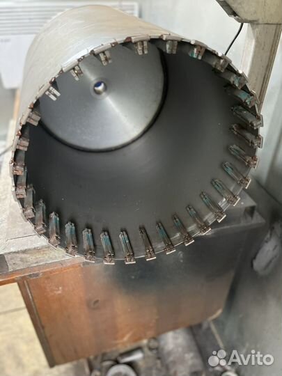 Восстановление алмазных коронок напайка