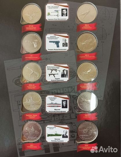 Все Юбилейные Монеты 25 рублей