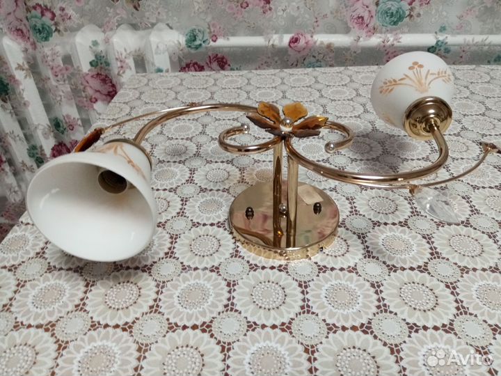 Люстра потолочная двухрожковая