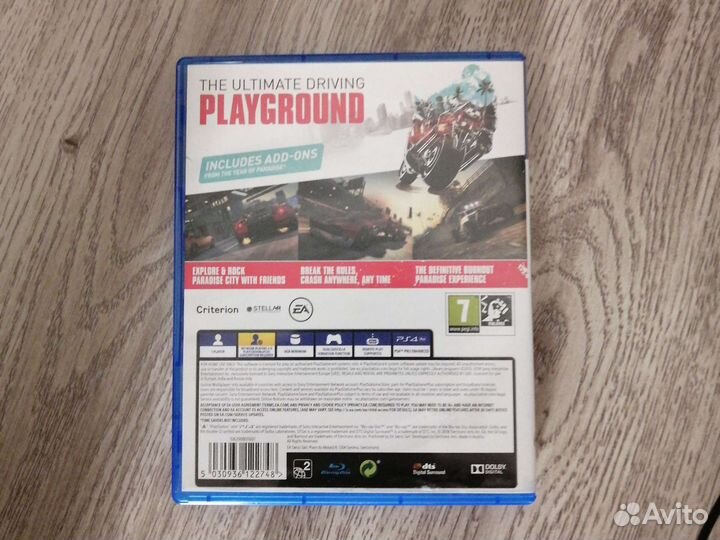 Игра для PlayStation 4 paradice remastered