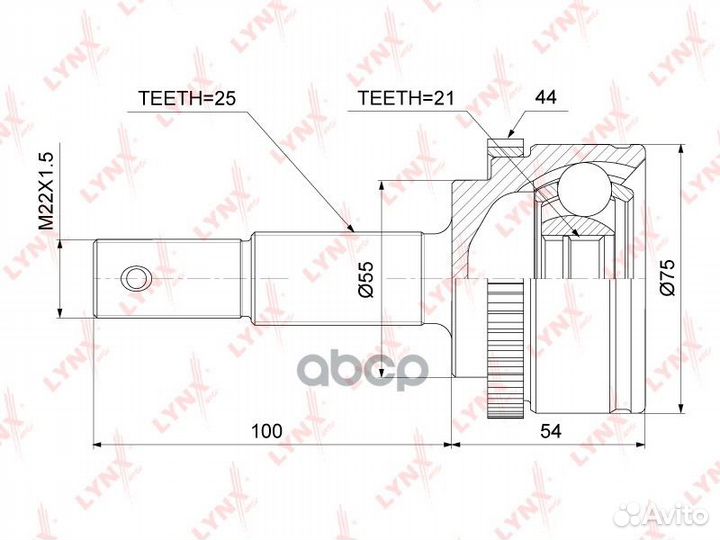 Шрус lynxauto CO-3860A CO-3860A lynxauto