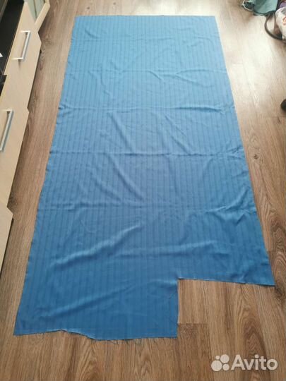Ткань (отрез) рубашечная 210*102 см синяя