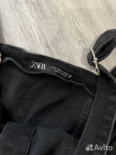 Джинсовый комбинезон женский zara