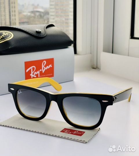 Очки ray ban wayfarer 50 пепельные