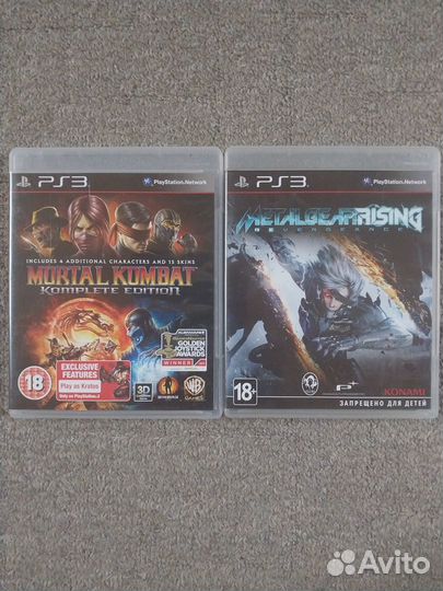 Игры ps3 Mortal Kombat, Metal Gear Rising