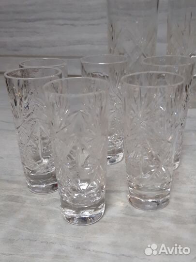 Хрустальные фужеры и рюмки