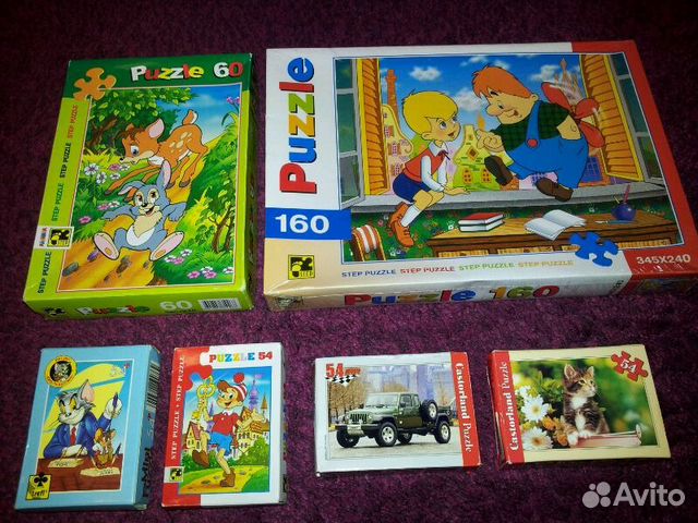 Продаются новые пазлы разных размеров(новые)