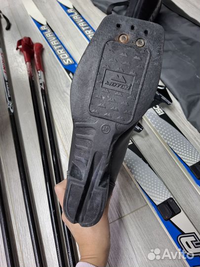 Лыжи детские с ботинками и с набороми палок