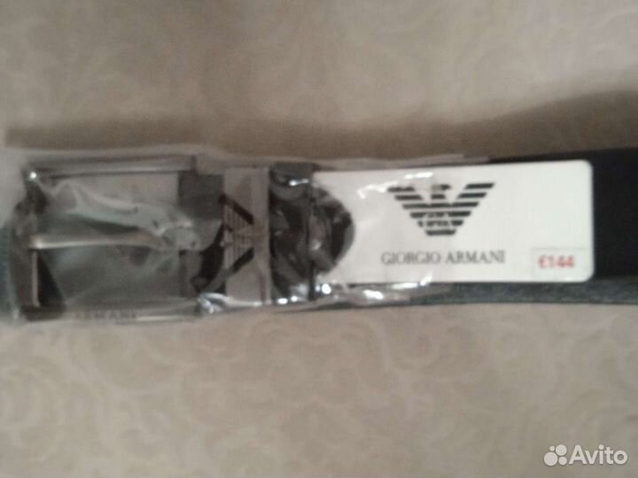 Мужской кожаный ремень Armani