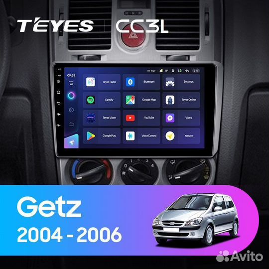 Автомагнитола Hyundai Getz Teyes CC3L 4/64гб