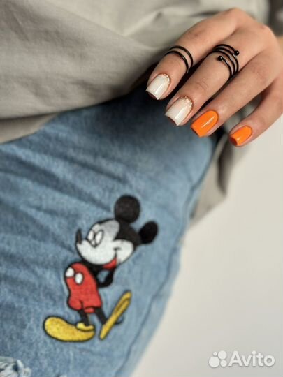 Наращивание ногтей, гель лак