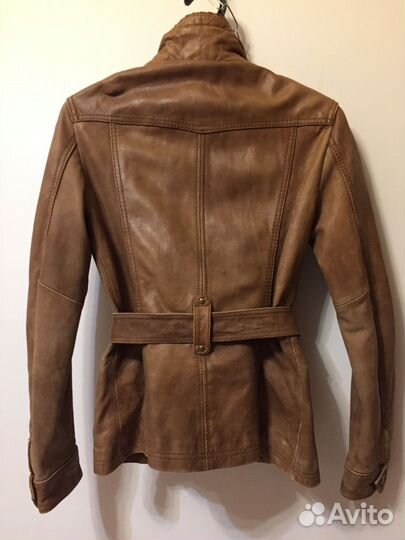 Винтажная кожаная куртка