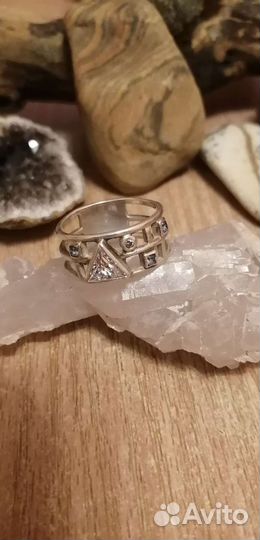 Серебряное Кольцо, подвес с янтарем