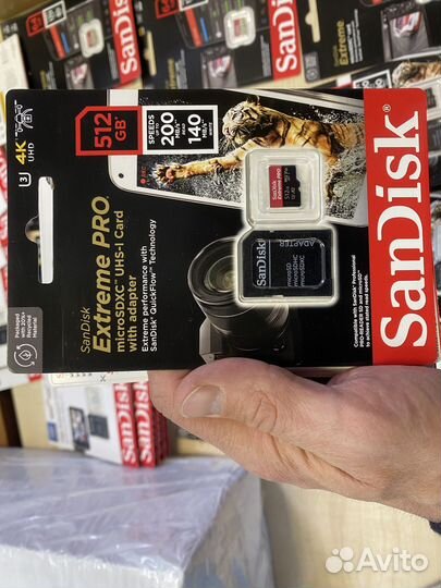 Карта памяти micro sd 512 Sandisk extreme PRO